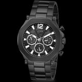 Guess Edge Chronograph Black Dial Black Steel Strap Watch For Men - GW0539G3 Authentic Buy Shop Now
