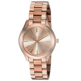 Michael Kors Slim Runway Rose Gold Dial Rose Gold Steel Strap Watch for Women - MK3513 Authentic Buy Shop Now