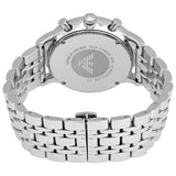 Emporio Armani Gianni Chronograph Blue Dial Silver Steel Strap Watch For Men - AR1648 Authentic Buy Shop Now