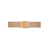 Daniel Wellington Quadro Pressed Melrose White Dial Rose Gold Mesh Strap Watch For Women - DW00100465 Authentic Buy Shop Now