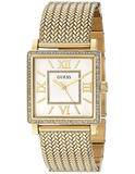 Guess White Dial Gold Mesh Bracelet Watch For Women - W0826L2 Authentic Buy Shop Now