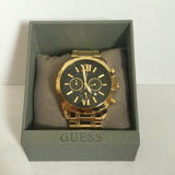 Guess Optic Multifunction Black Dial Gold Steel Strap Watch for Men - W0193G1 Authentic Buy Shop Now