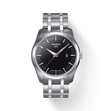 Tissot T Trend Couturier Chronograph Black Dial Silver Steel Strap Watch For Men - T035.410.11.051.00 Authentic Buy Shop Now