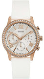 Guess Solar White Dial White Rubber Strap Watch For Women - W1135L1 Authentic Buy Shop Now