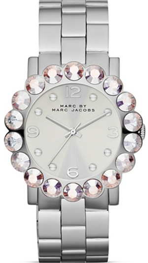 Marc Jacobs Amy Silver Dial Silver Steel Strap Watch for Women - MBM3222 Authentic Buy Shop Now