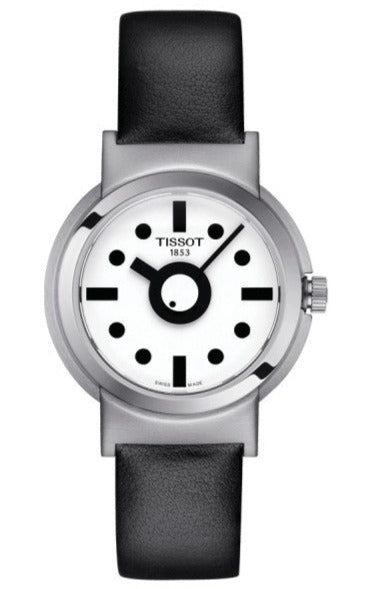 Tissot Heritage Memphis Lady White Dial Black Rubber Strap Watch For Women - T120.210.17.011.00 Authentic Buy Shop Now