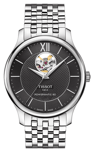 Tissot Tradition Automatic Open Heart Automatic Watch For Men - T063.907.11.058.00 Authentic Buy Shop Now