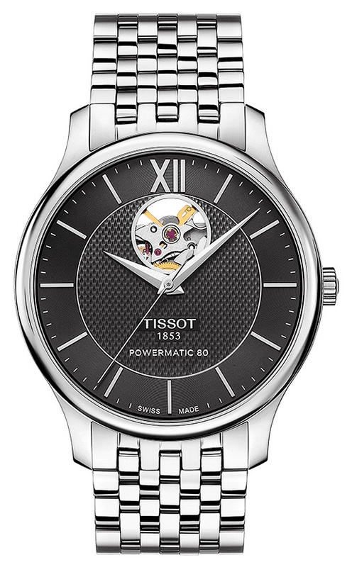 Tissot Tradition Automatic Open Heart Automatic Watch For Men - T063.907.11.058.00 Authentic Buy Shop Now