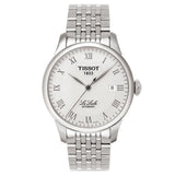 Tissot T Classic Le Locle Automatic White Dial Silver Steel Strap Watch For Men - T41.1.483.33 Authentic Buy Shop Now
