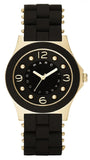 Marc Jacobs Pelly Black Dial Black Silicone Strap Watch for Women - MBM2540 Authentic Buy Shop Now