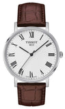 Tissot T Classic Everytime White Dial Brown Leather Strap Watch For Men - T109.410.16.033.00 Authentic Buy Shop Now