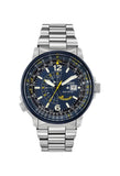 Citizen Promaster Nighthawk Eco Drive Navy Blue Dial Silver Steel Strap Watch For Men - BJ7006-56L Authentic Buy Shop Now