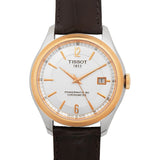 Tissot T Classic Ballade Powermatic 80 Lady Silver Dial Brown Leather Strap Watch For Women - T108.408.26.037.00 Authentic Buy Shop Now