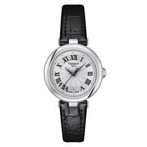 Tissot Bellissima Small Lady Silver Dial Black Leather Strap Watch For Women - T126.010.16.013.00 Authentic Buy Shop Now