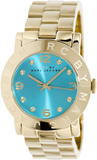 Marc Jacobs Amy Blue Dial Gold Steel Strap Watch for Women - MBM3220 Authentic Buy Shop Now