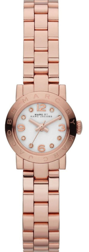 Marc Jacobs Amy White Dial Rose Gold Steel Strap Watch for Women - MBM8613 Authentic Buy Shop Now