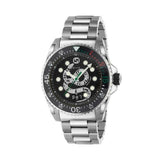 Gucci Dive Snake Black Dial Silver Steel Strap Watch For Men - YA136218 Authentic Buy Shop Now