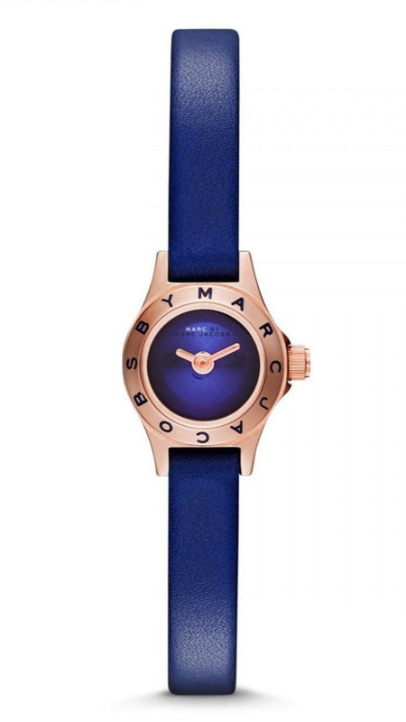 Marc Jacobs Blade Blue Dial Blue Leather Strap Watch for Women - MBM8641 Authentic Buy Shop Now