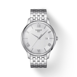 Tissot T Classic Tradition Silver Dial Silver Steel Strap Watch For Men - T063.610.11.038.00 Authentic Buy Shop Now