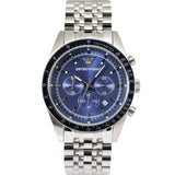 Emporio Armani Sportivo Chronograph Blue Stainless Steel Watch For Men - AR6072 Authentic Buy Shop Now