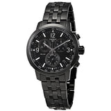 Tissot PRC 200 Chronograph Black Dial Black Steel Strap Watch For Men - T114.417.33.057.00 Authentic Buy Shop Now