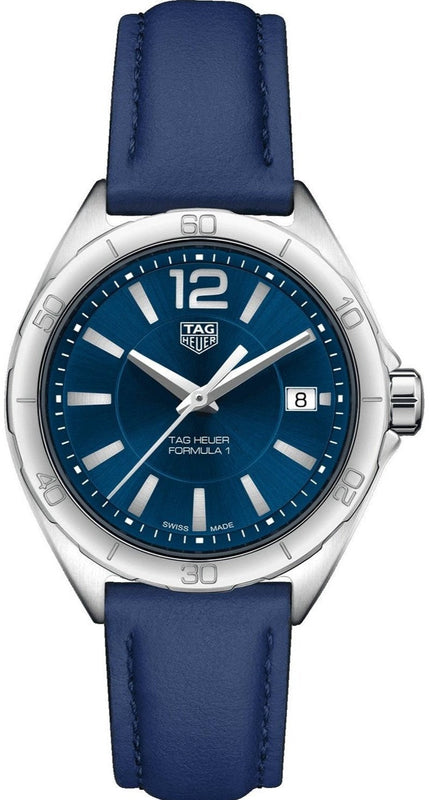 Tag Heuer Formula 1 Quartz Blue Dial Blue Leather Strap Watch for Women - WBJ1312.FC8231 Authentic Buy Shop Now