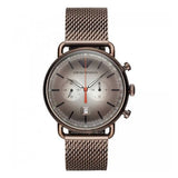 Emporio Armani Aviator Chronograph Grey Dial Brown Mesh Bracelet Watch For Men - AR11169 Authentic Buy Shop Now