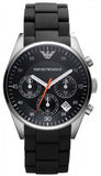 Emporio Armani Sportivo Chronograph Black Dial Black Strap Watch For Men - AR5858 Authentic Buy Shop Now