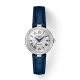 Tissot Bellissima Automatic Silver Dial Blue Leather Strap Watch For Women - T126.207.16.013.00 Authentic Buy Shop Now