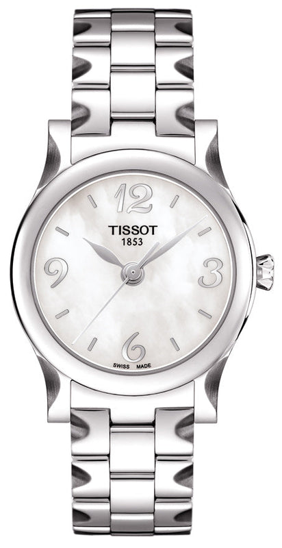 Tissot Stylis-T Mother of Pearl Dial Watch For Women - T028.210.11.117.02 Authentic Buy Shop Now