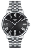 Tissot Carson Premium Black Dial Silver Steel Strap Watch For Men - T122.410.11.053.00 Authentic Buy Shop Now