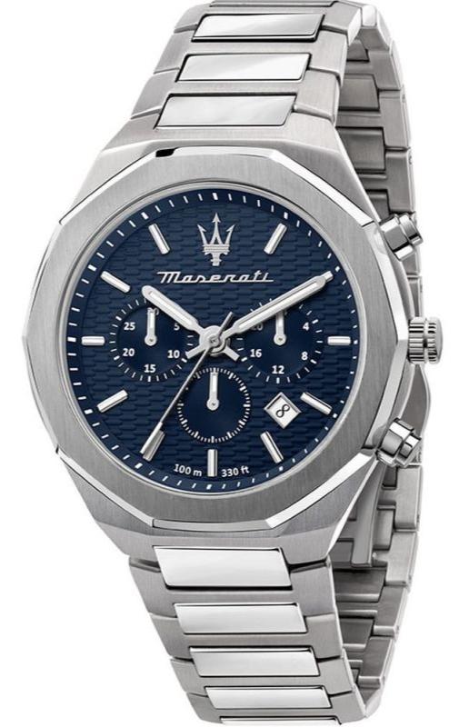 Maserati Stile Blue Dial Silver Steel Strap Watch For Men - R8873642006 Authentic Buy Shop Now