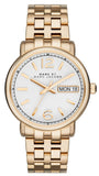 Marc Jacobs Fergus White Dial Gold Steel Strap Watch for Women - MBM8647 Authentic Buy Shop Now