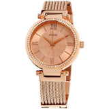 Guess Soho Rose Gold Dial Stainless Steel Watch For Women - W0638L4 Authentic Buy Shop Now