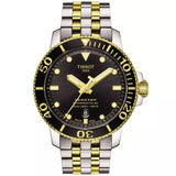 Tissot Seastar 1000 Powermatic 80 Black Dial Two Tone Steel Strap Watch For Men - T120.407.22.051.00 Authentic Buy Shop Now