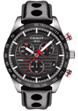 Tissot PRS 516 Chronograph Black Dial Black Leather Strap Watch For Men - T100.417.16.051.00 Authentic Buy Shop Now