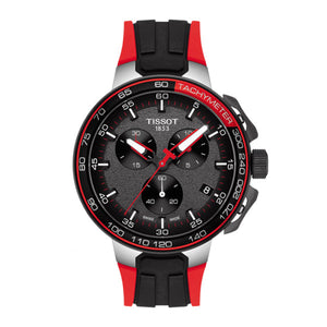 Tissot T Race Cycling Vuelta Black Dial Two Tone Rubber Strap Watch For Men - T111.417.37.441.01 Authentic Buy Shop Now