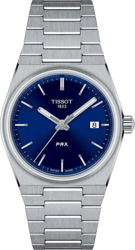 Tissot PRX Blue Dial Silver Steel Strap Watch For Men - T137.210.11.041.00 Authentic Buy Shop Now