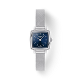Tissot Lovely Square Blue Dial Silver Mesh Bracelet Watch For Women - T058.109.11.041.00 Authentic Buy Shop Now