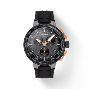 Tissot T Race Cycling Chronograph Black Dial Black Rubber Strap Watch For Men - T111.417.37.441.07 Authentic Buy Shop Now