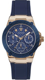 Guess Zena Blue Dial Blue Silicone Strap Watch For Women - W1049L2 Authentic Buy Shop Now