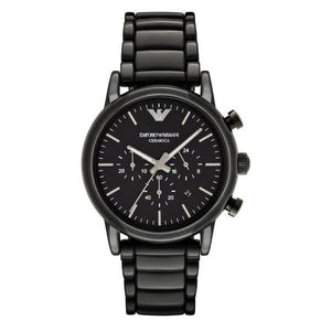 Emporio Armani Luigi Chronograph Black Dial Black Stainless Steel Watch For Men - AR1507 Authentic Buy Shop Now