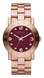 Marc Jacobs Amy Purple Rose Gold Steel Strap Watch for Women - MBM8616 Authentic Buy Shop Now