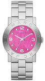 Marc Jacobs Amy Pink Dial Silver Steel Strap Watch for Women - MBM8623 Authentic Buy Shop Now