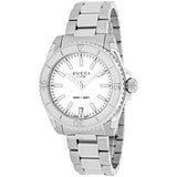 Gucci Dive Quartz White Dial Stainless Steel Unisex Watch - YA136402 Authentic Buy Shop Now