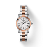 Tissot T Wave Mother of Pearl Dial Two Tone Steel Strap Watch For Women - T112.210.22.113.01 Authentic Buy Shop Now