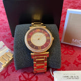 Michael Kors Catlin Quartz Rose Gold Dial Rose Gold Steel Strap Watch For Women - MK3412 Authentic Buy Shop Now