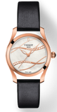 Tissot T Wave Diamond Mother of Pearl Dial Black Leather Strap Watch For Women - T112.210.36.111.00 Authentic Buy Shop Now