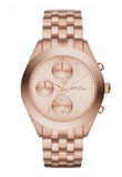 Marc Jacobs Peeker Chronograph Rose Gold Dial Rose Gold Steel Strap Watch for Women - MBM3394 Authentic Buy Shop Now