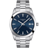Tissot Gentleman Blue Dial Silver Steel Strap Watch For Men - T127.410.11.041.00 Authentic Buy Shop Now